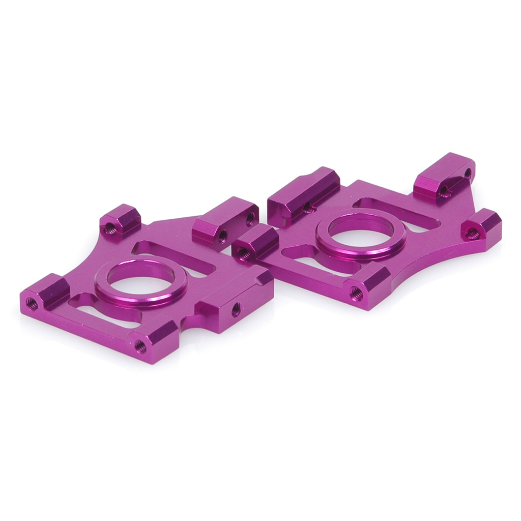 Schumacher Alloy Diff Mounts; purple - Mi2 E.C.  pr (U3006)