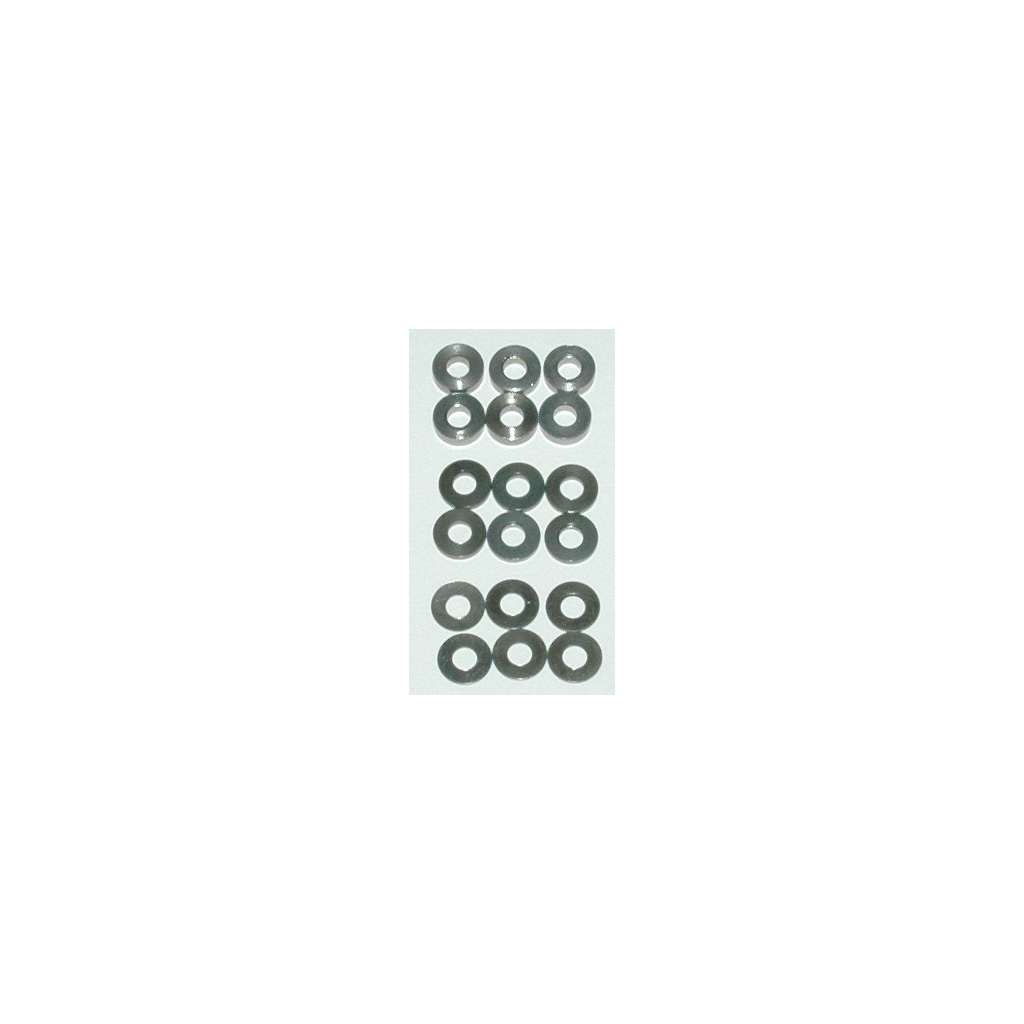 Schumacher SPEED PACK Alloy Spacers - M3x7mm 0.5;1;2mm (pk18) (U3131)