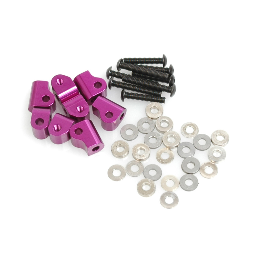 Schumacher Alloy Block Susp Half Set - Mi4 Fr/Rr + Cat-SX2 Rr (U3517)