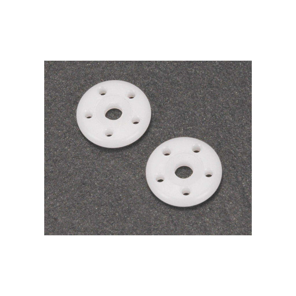 Schumacher Big Bore Piston; 5 Hole White 1.5 Rounded (pr) (U3771)