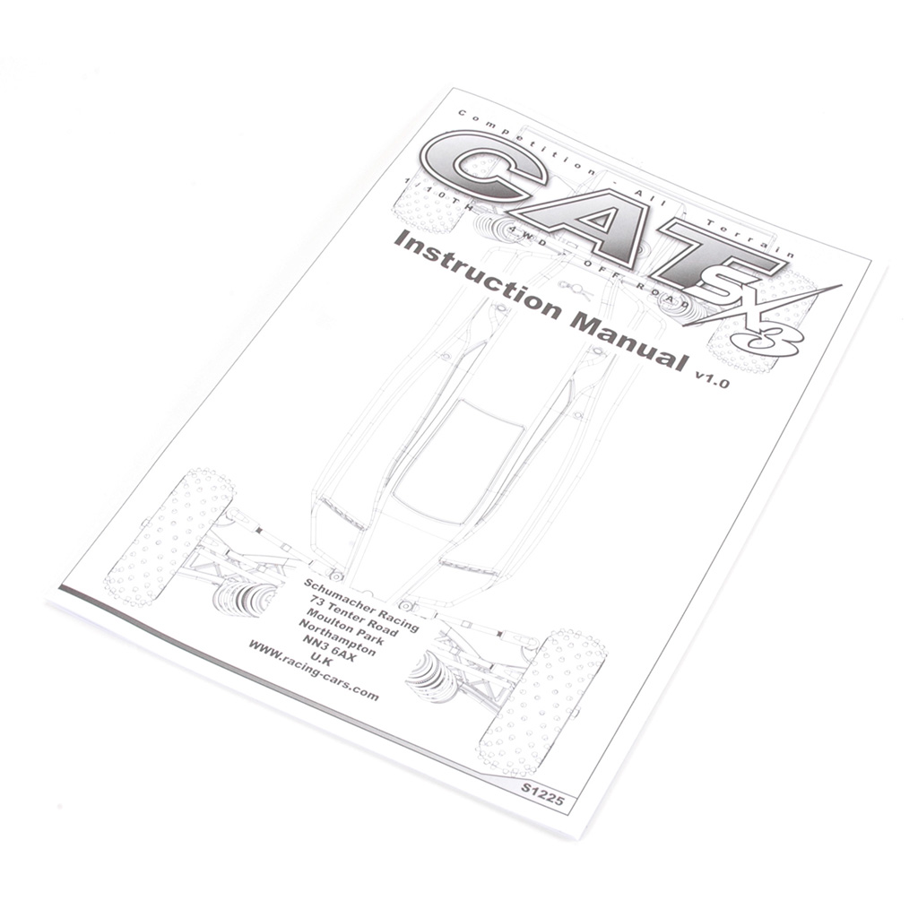 Schumacher Instruction Manual - CAT SX3 (U3891)
