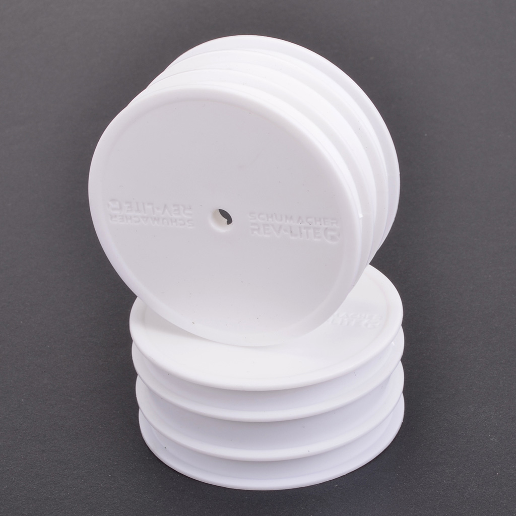 Schumacher Wheel Front 4WD pin drive Flexlite White - pr (U4102)