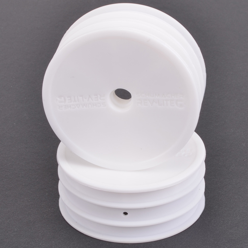 Schumacher Wheel Front Med 2WD - Flexlite White - pr (U4103)