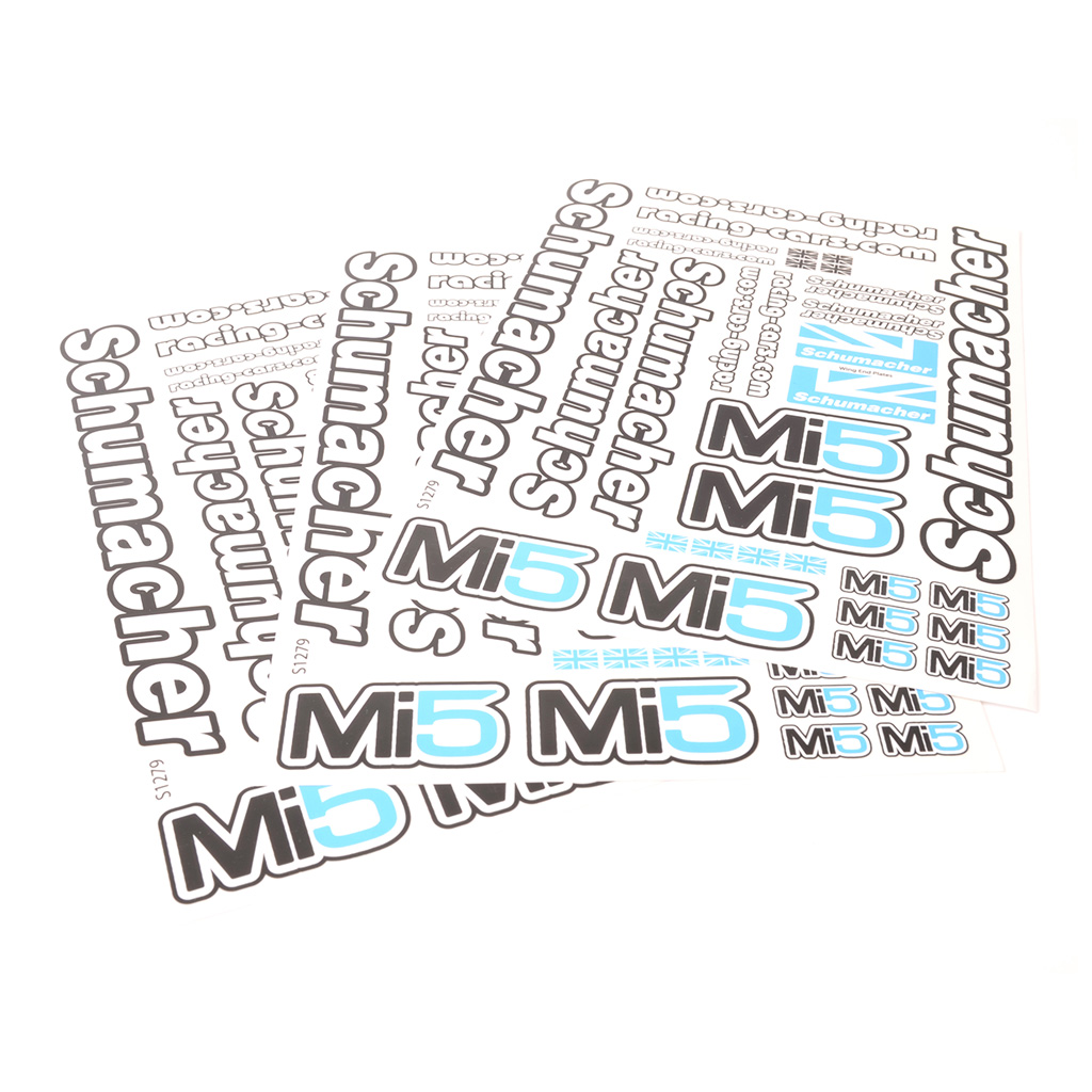 Schumacher Decal Sheet - Mi5 - (pk3) (U4320)