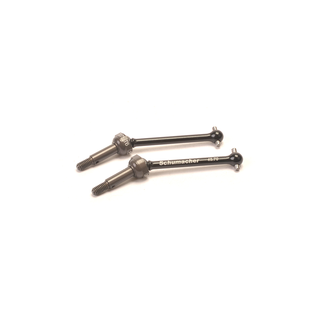 Schumacher Driveshafts; Alloy Front - Mi5 pr (U4338)