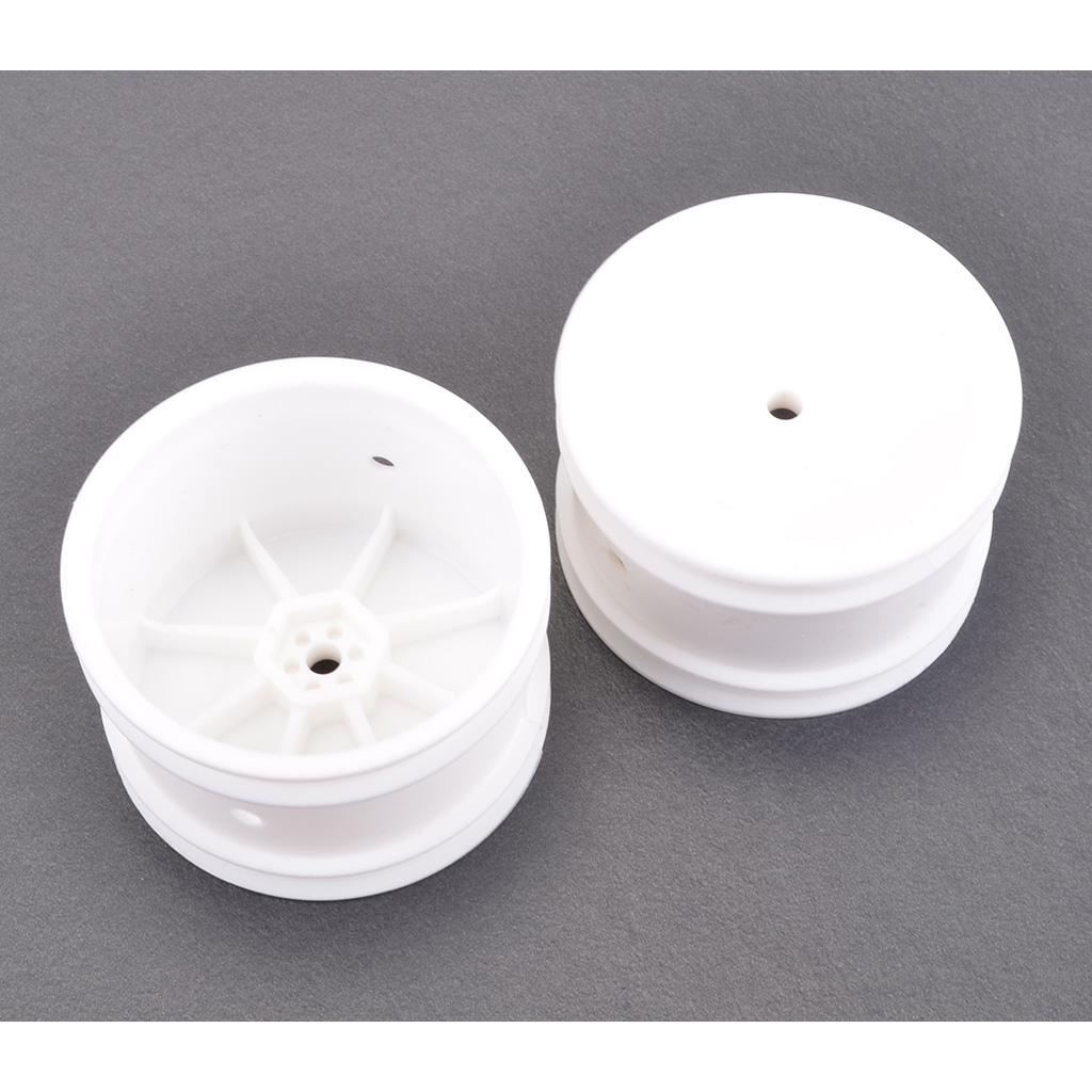 Schumacher Wheel; Hex Rear - White - Off Road - pr (U4366)