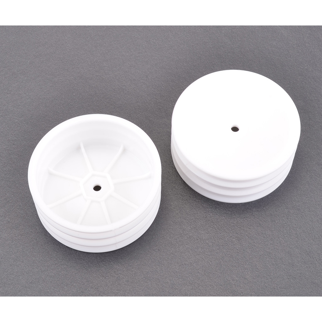 Schumacher Wheel; Hex Front - White - 2wd - pr (U4368)