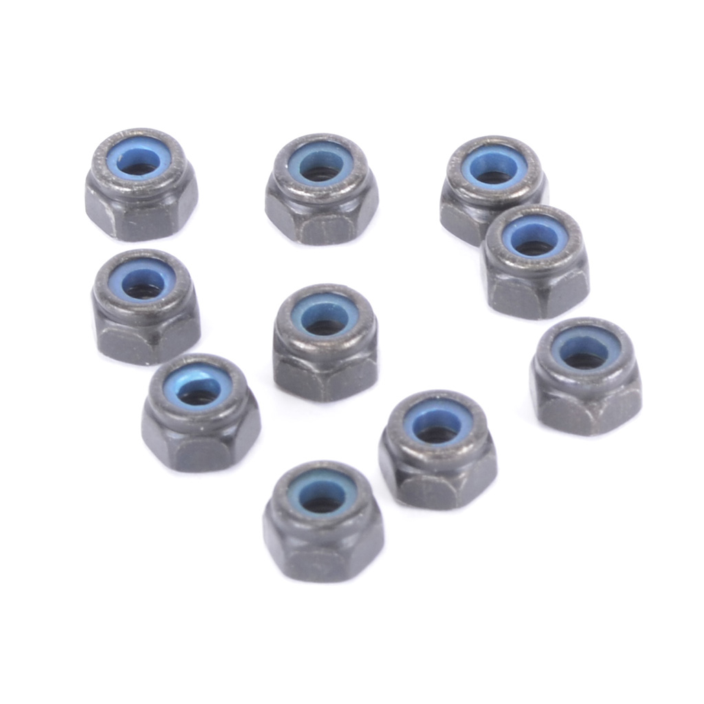 Schumacher SPEED PACK - M3 Nyloc Nut Steel - Black (10pcs)   (U4650)