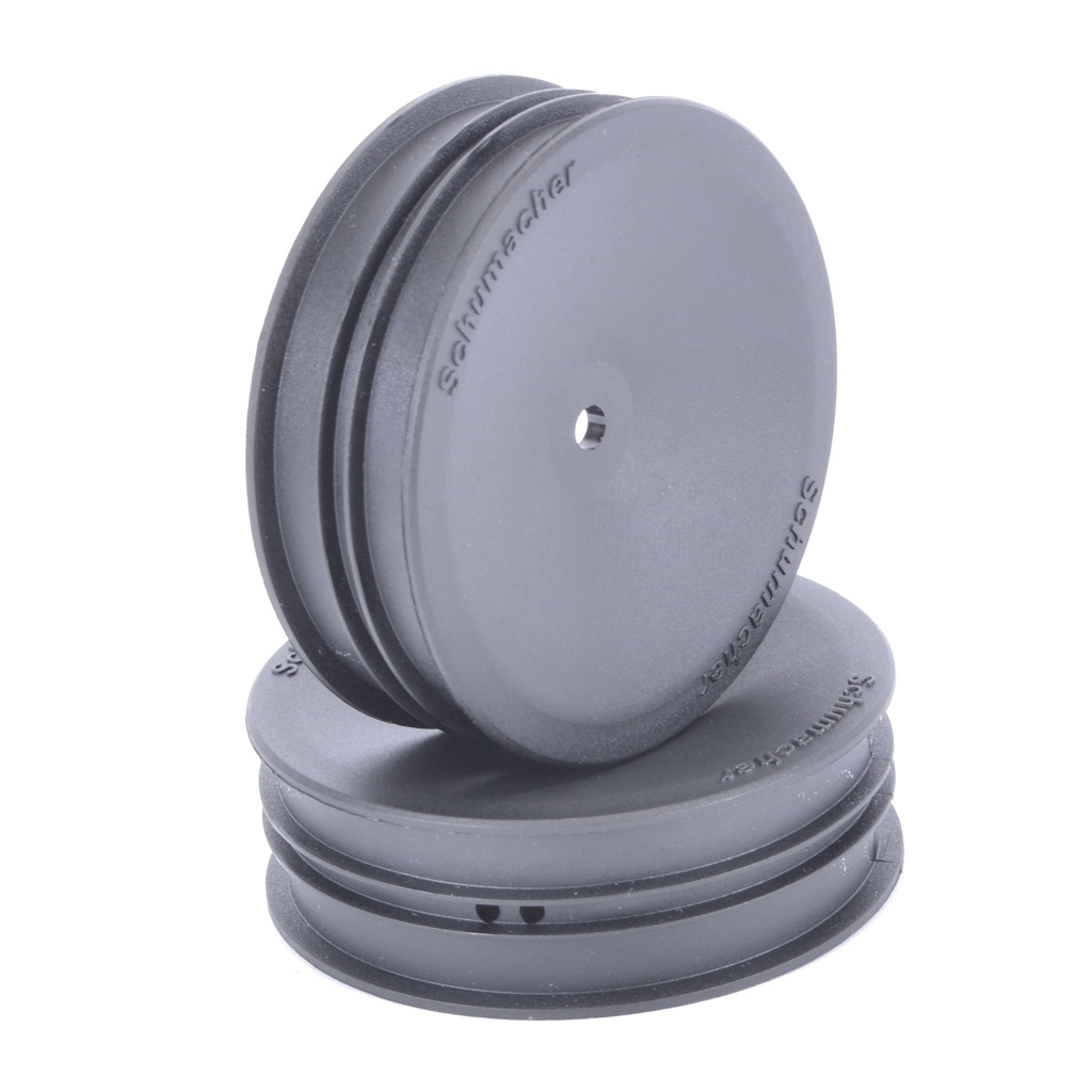 Schumacher Wheel; Hex - Slim - 2WD - Black (U4660)