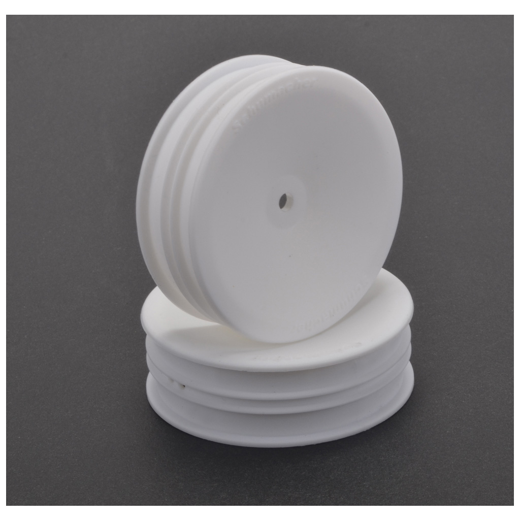 Schumacher Wheel; Hex - Slim - 2WD - White (U4661)