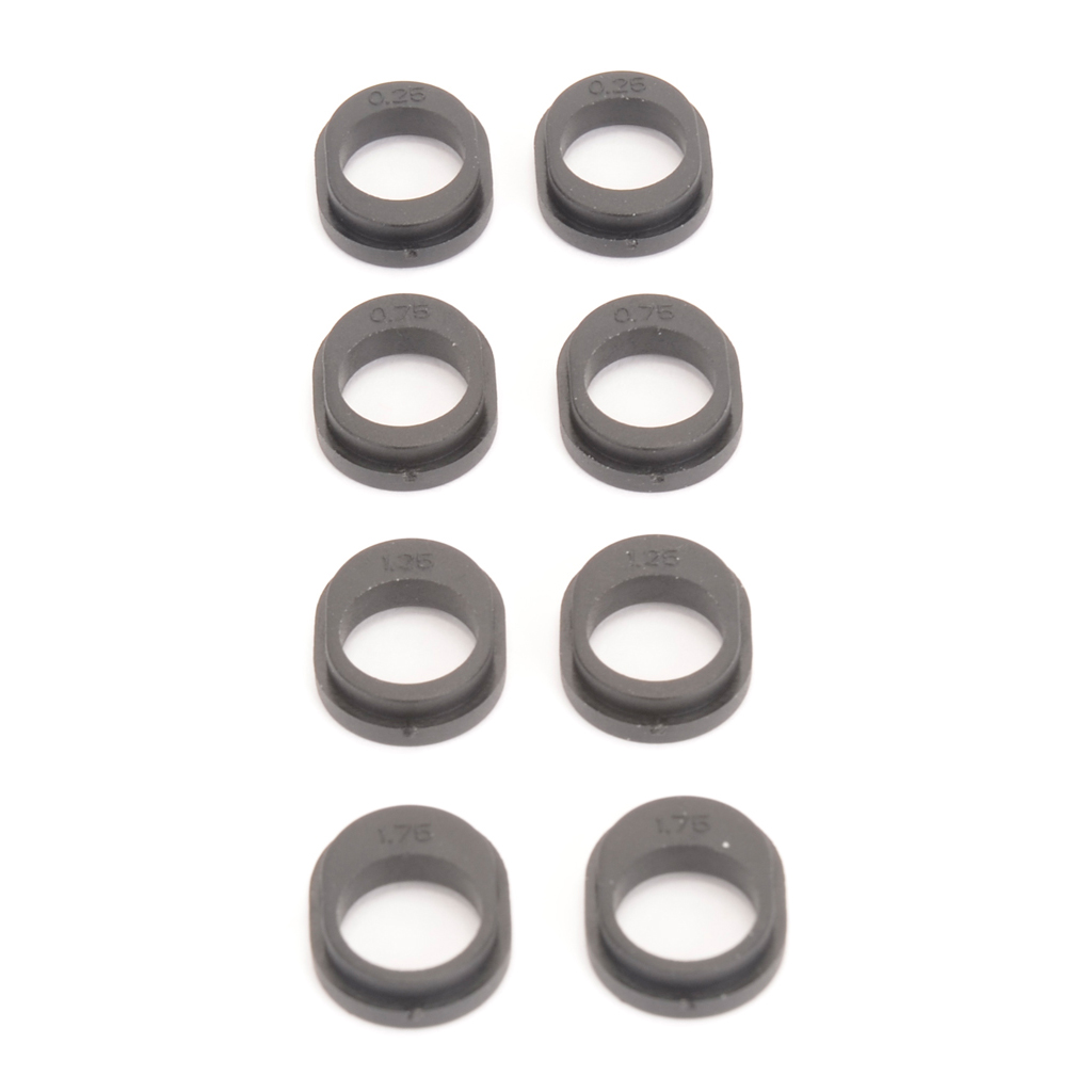 Schumacher Ride Height Adjusters 0.25-1.75 4prs- E1-6,Ic/2,A3 (U4973)