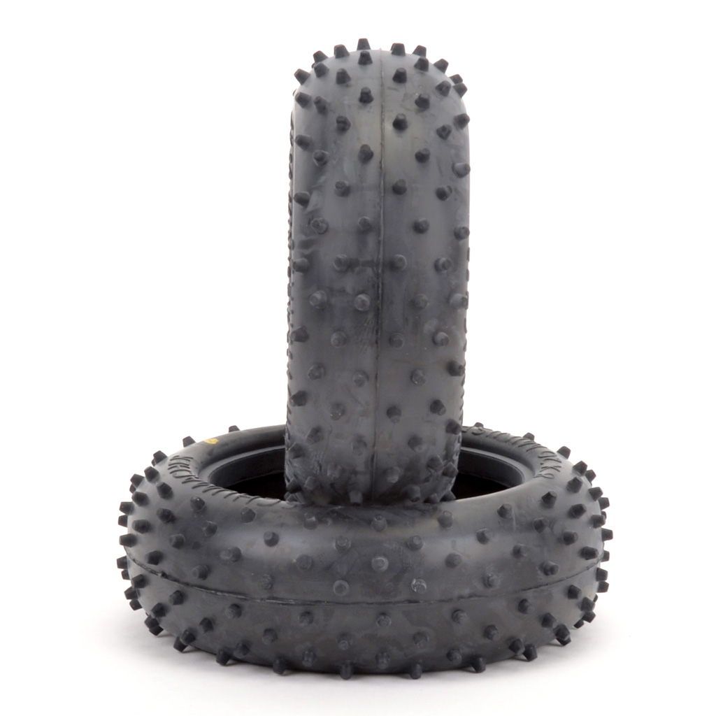 Schumacher Mini Spike 2; Front Tyres - Yellow (pr) (U6557)