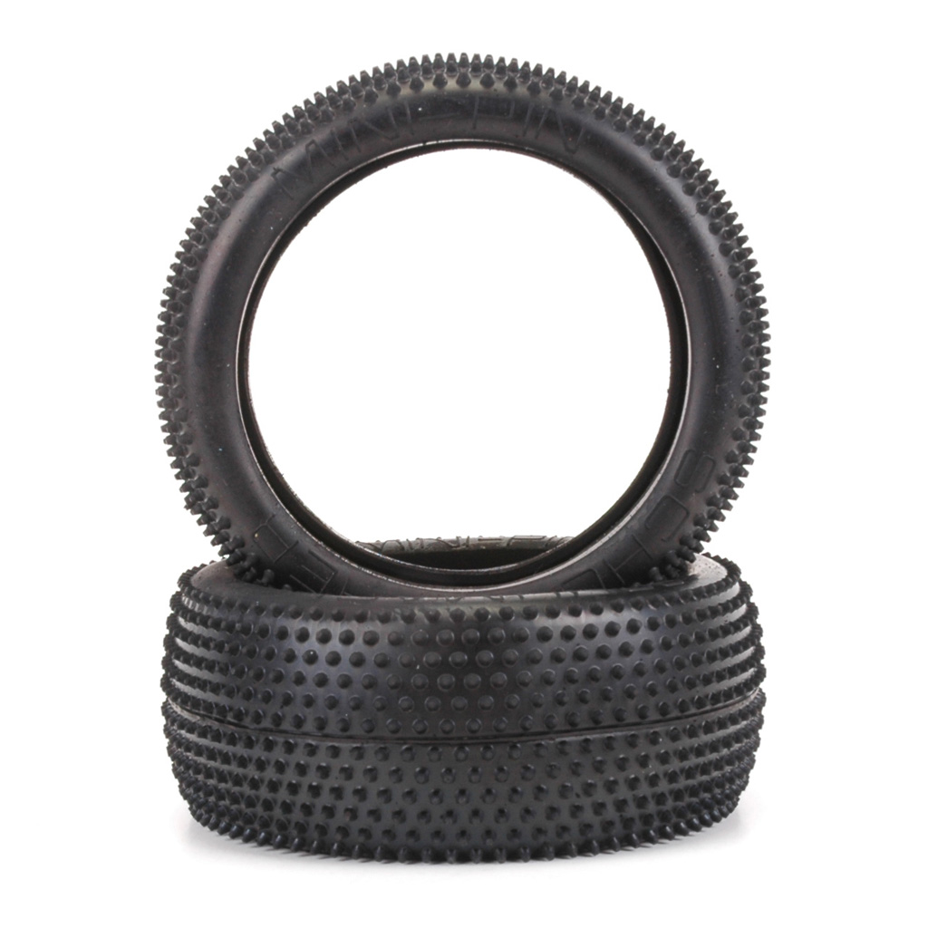 Schumacher MINI PIN 1/8th Tyre - Yellow  (pr) (U6723)