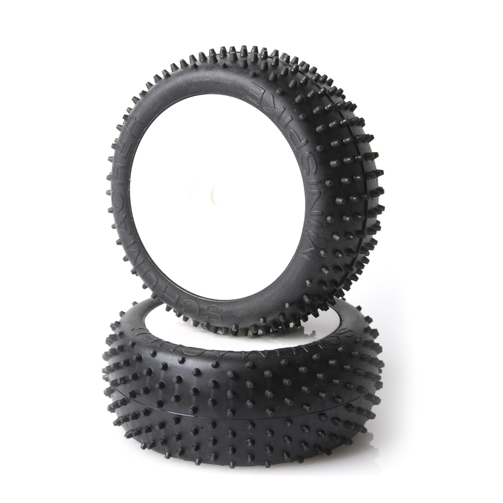Schumacher Mini Spike 1/8th Pre-Glue - Silver  (pr) (U6751)