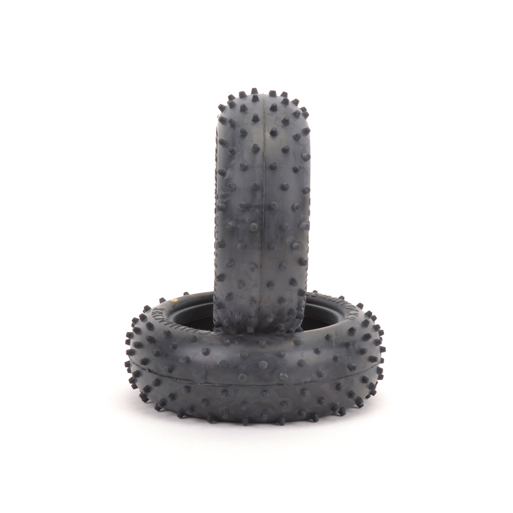 Schumacher Mini Spike 2; Front Tyres - Silver (pr) (U6762)