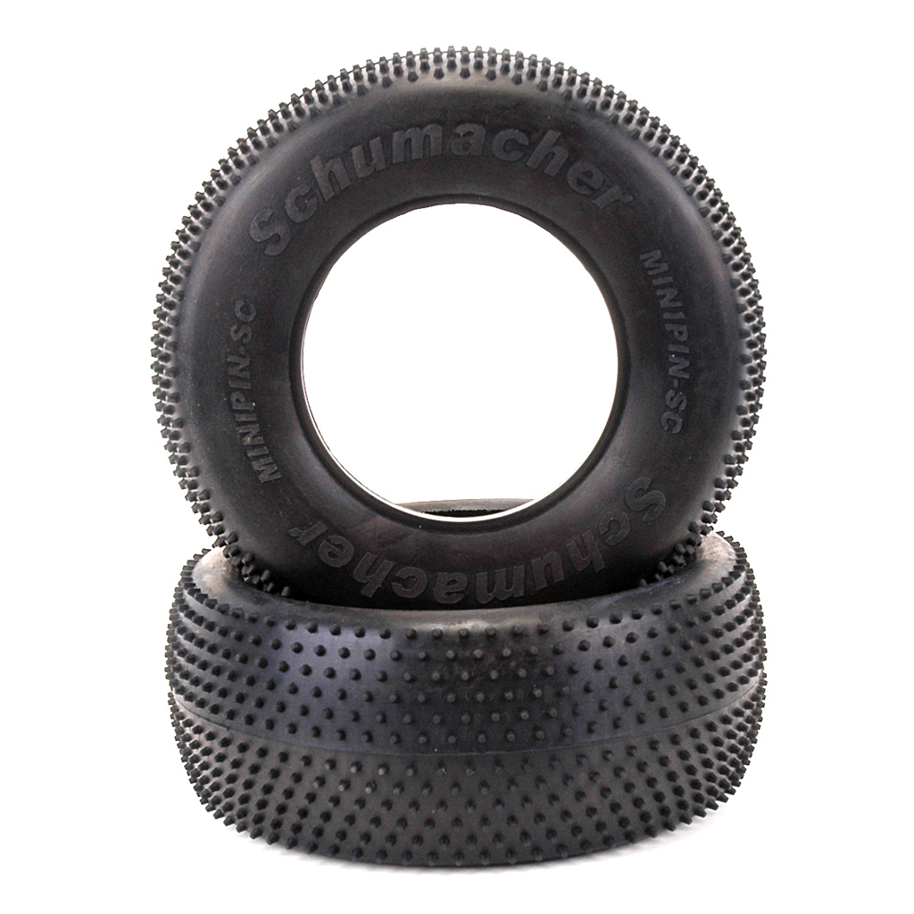 Schumacher Short Course Tyre - Mini Pin - Yellow (pr) (U6767)