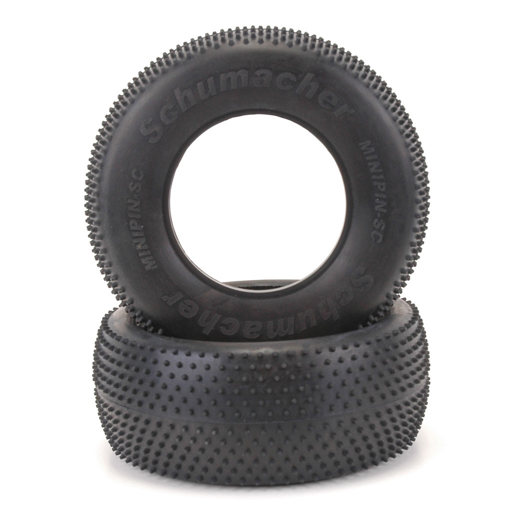 Schumacher Short Course Tyre - Mini Pin - Silver (pr) (U6774)