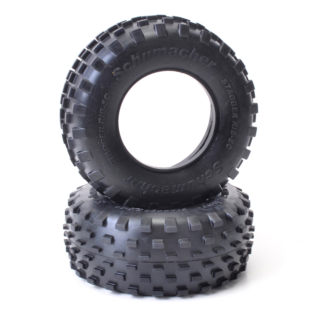 Schumacher Short Course Stagger Rib Tyre - Blue (U6782)