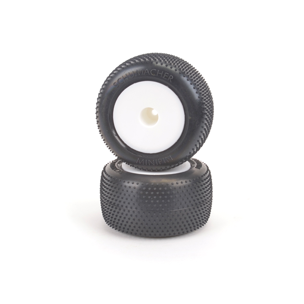 Schumacher Mini Pin - Yell-Truck Tyre - Pre-Glued pr (U6878)