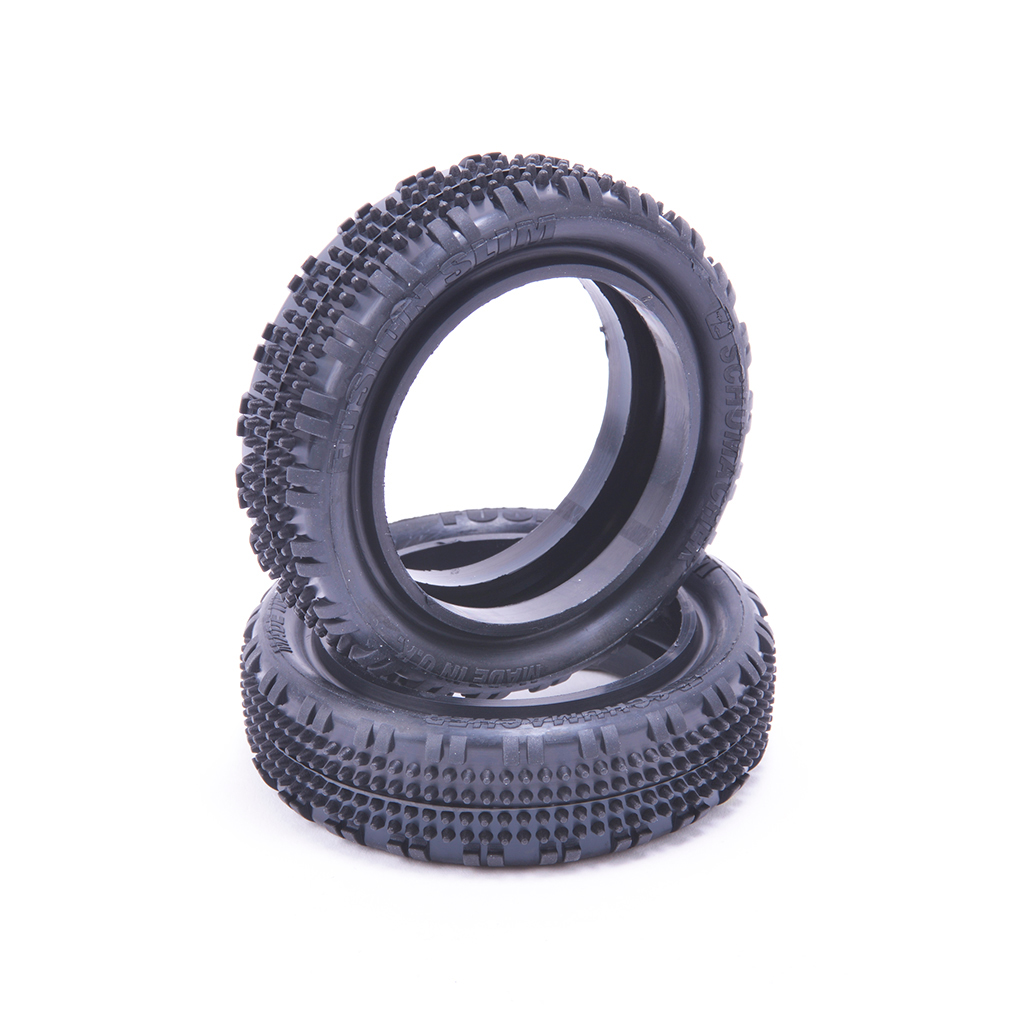 Schumacher Fusion Slim - 1/10 2WD Tyres - Front - Blue - pr (U6903)