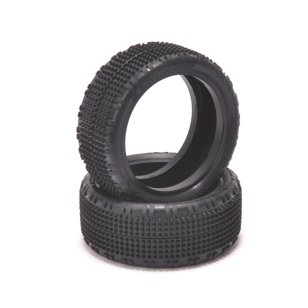 Schumacher Shard - 1/10  4WD Tyres - Front - Yellow - pr (U6907)