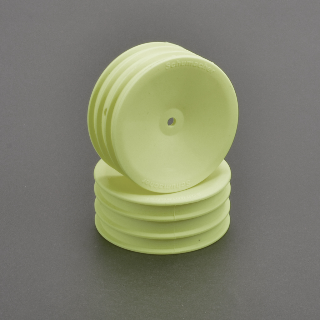 Schumacher Wheel Front Med 2WD - Yellow - pr (U7456)