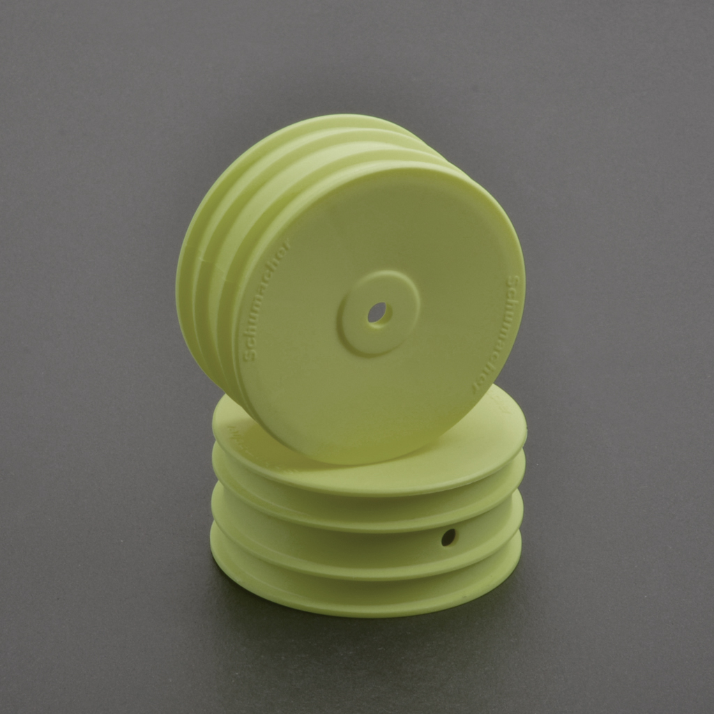 Schumacher Wheel Front 4WD - Yellow - pr (U7458)