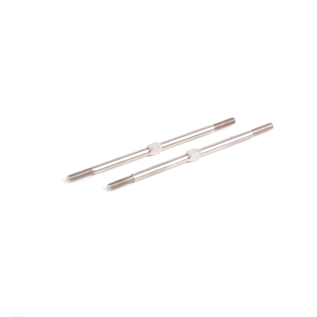 Schumacher Titanium Turnbuckle - 76mm - Silver - (pr) (U7674)
