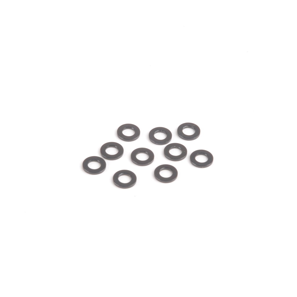 Schumacher M3 Black Alloy Washers 0.75mm (pk10) (U7709)