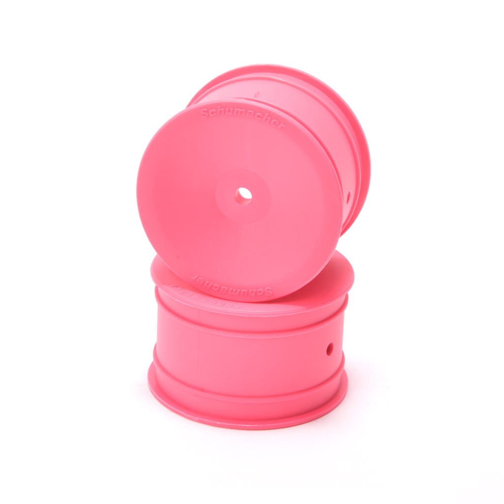 Schumacher Wheel; Hex Rear - Pink - Off Road - pr (U8679)