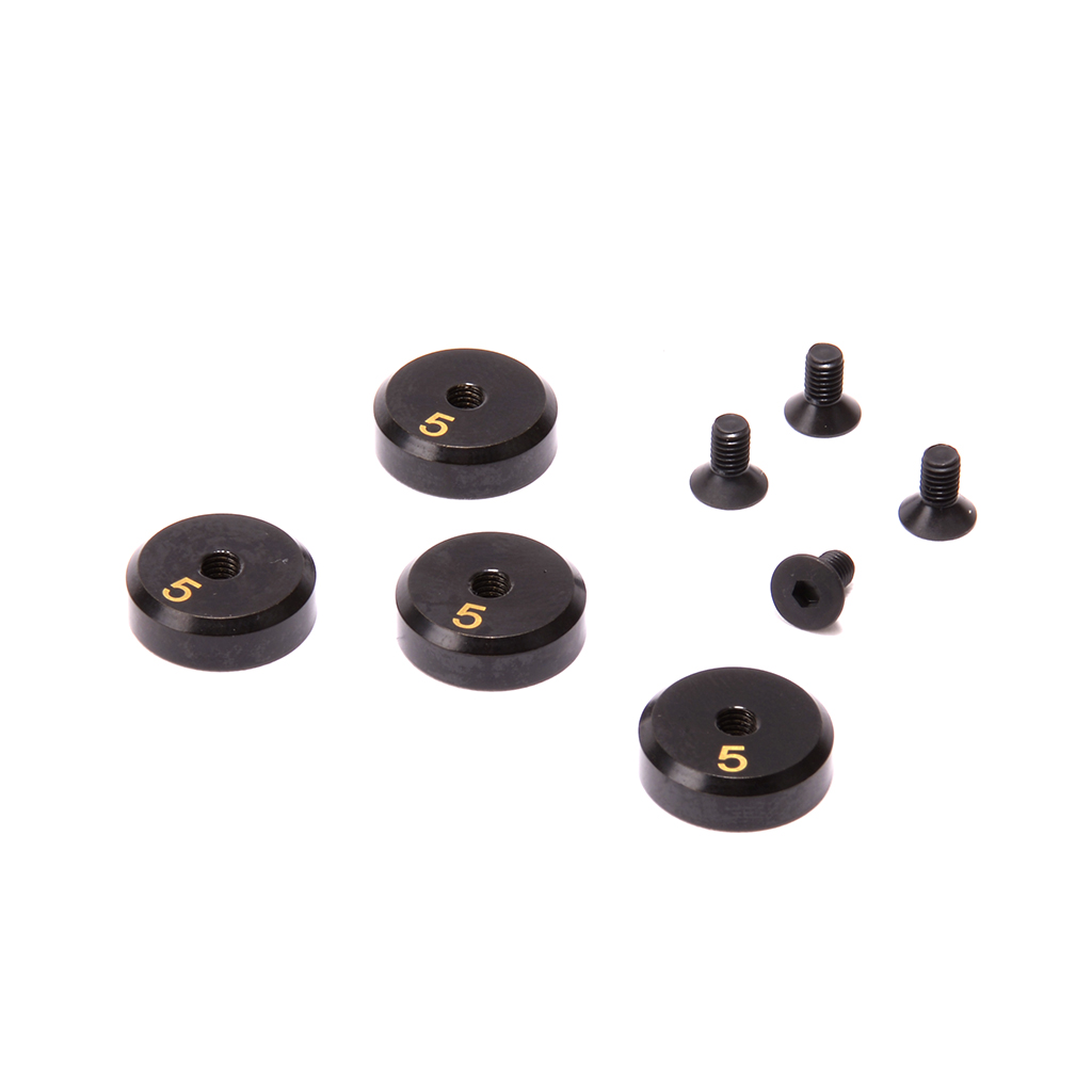 Schumacher Brass Circular Weight 5g (pk4) (U8773)