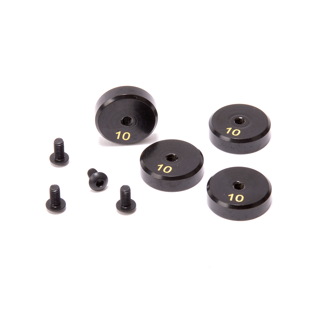 Schumacher Brass Circular Weight 10g (pk4) (U8774)
