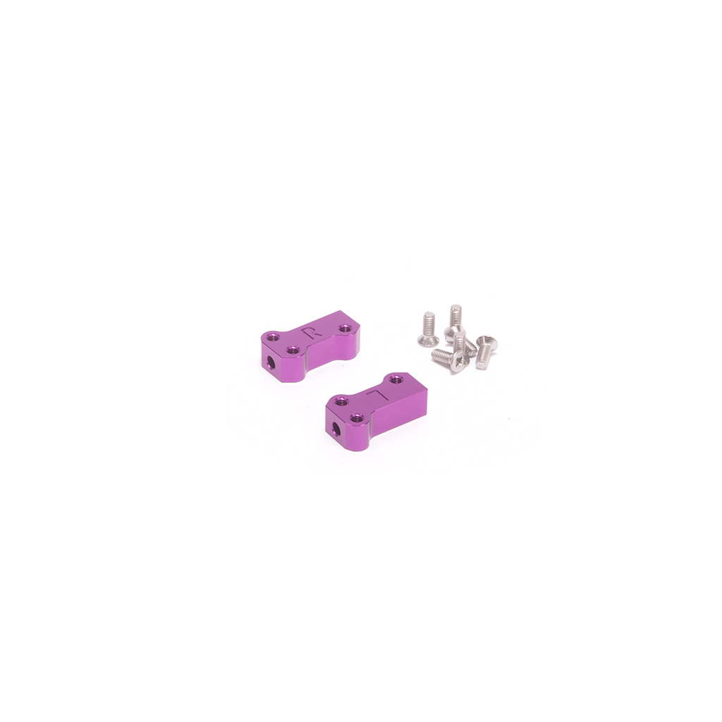 Schumacher Alloy Pivot Blocks Rear 3deg A/S (pr) - CAT 2000 (U9133)