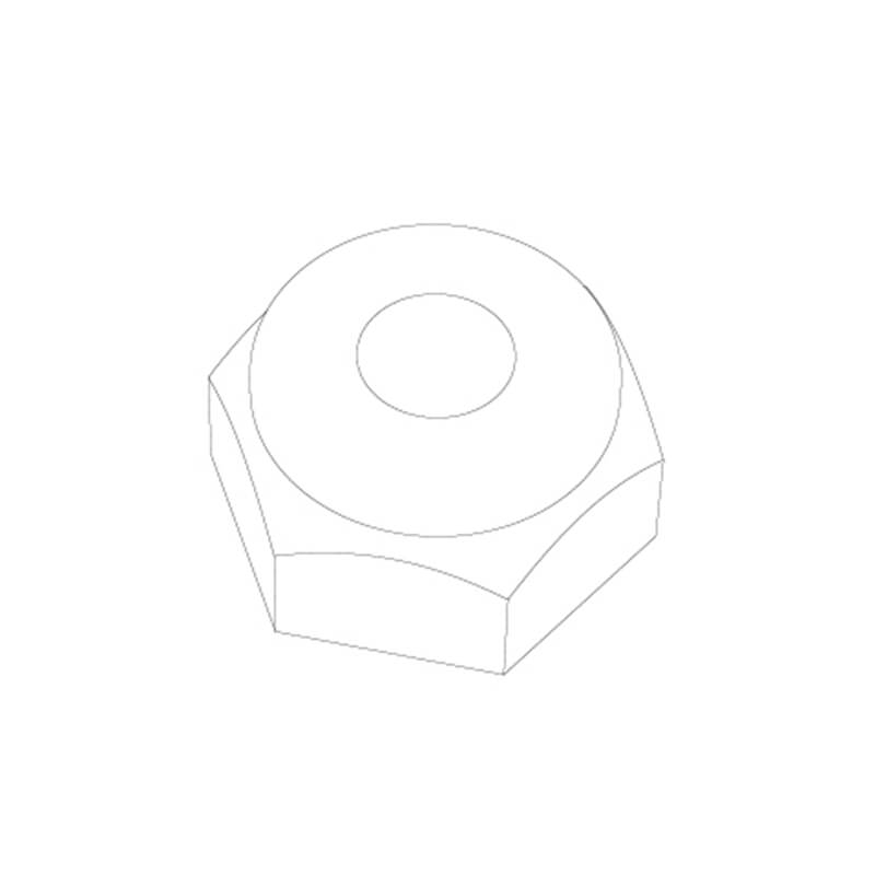 UDIRC UCX24 M2.5 Hex Flanged Nylon Lock Nut(8Pcs) (UCX24-S013)