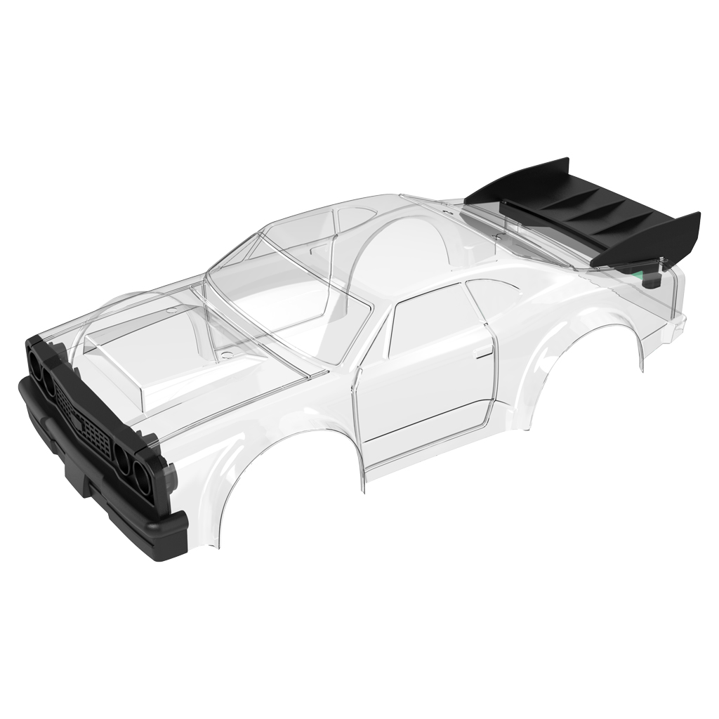 UDIRC Body Assembly For Drag Racer - Clear (UD1609-000)