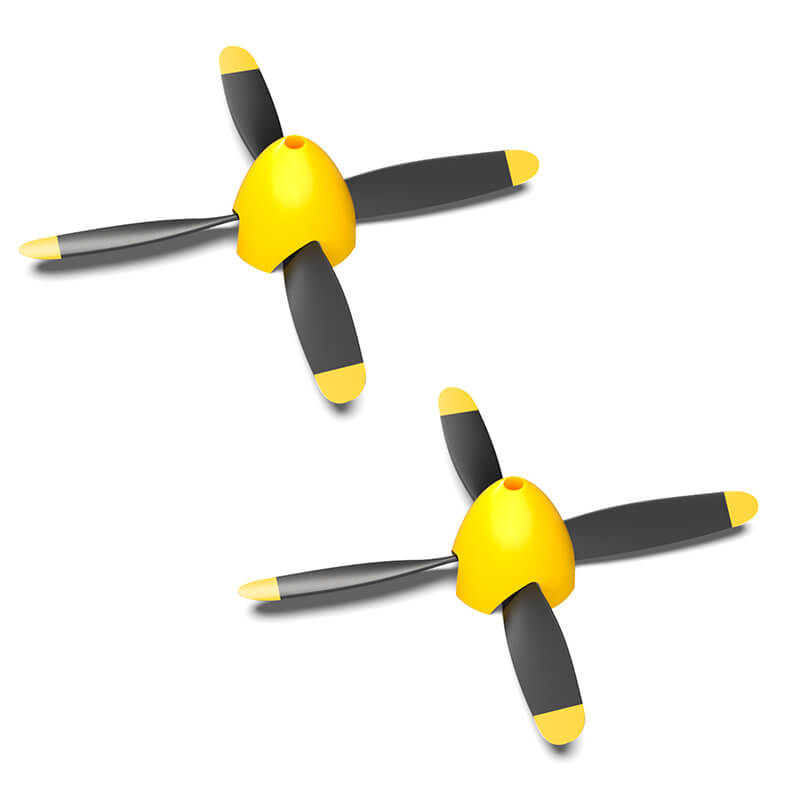 Volantex Propeller Full Set 2Pcs/Set 4-Blade (V-P7680209)