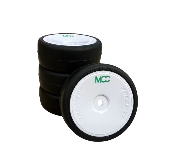 Volante V9X 1/10 TC 28CP Indoor Carpet Rubber Tyre Pre-Glued 4pcs (CONTROL TYRES MICC|CWIC 2025-2026) (V9X-PG28CP-MICC)
