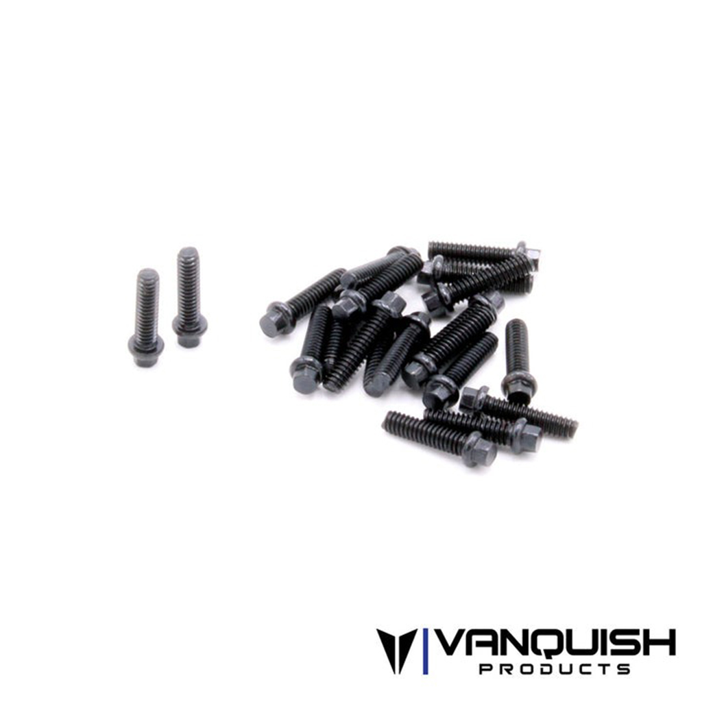 Vanquish M2x8mm Forged Scale Steel Black (20) (VPS01711)