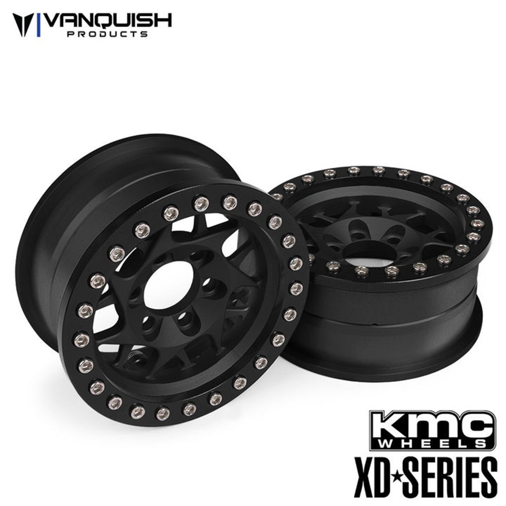 Vanquish KMC 1.9 XD127 Bully Black Anodized (VPS07710)