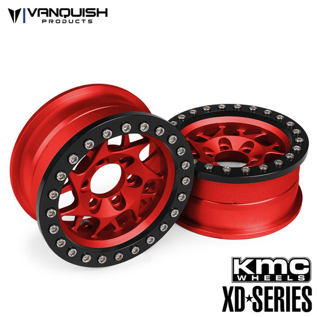 Vanquish KMC 1.9 XD127 Bully Red Anodized (VPS07713)