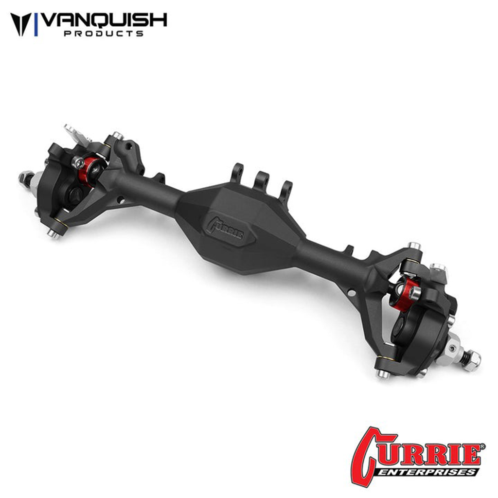 Vanquish Currie Portal F9 SCX10-II Front Axle Blk (VPS08350)