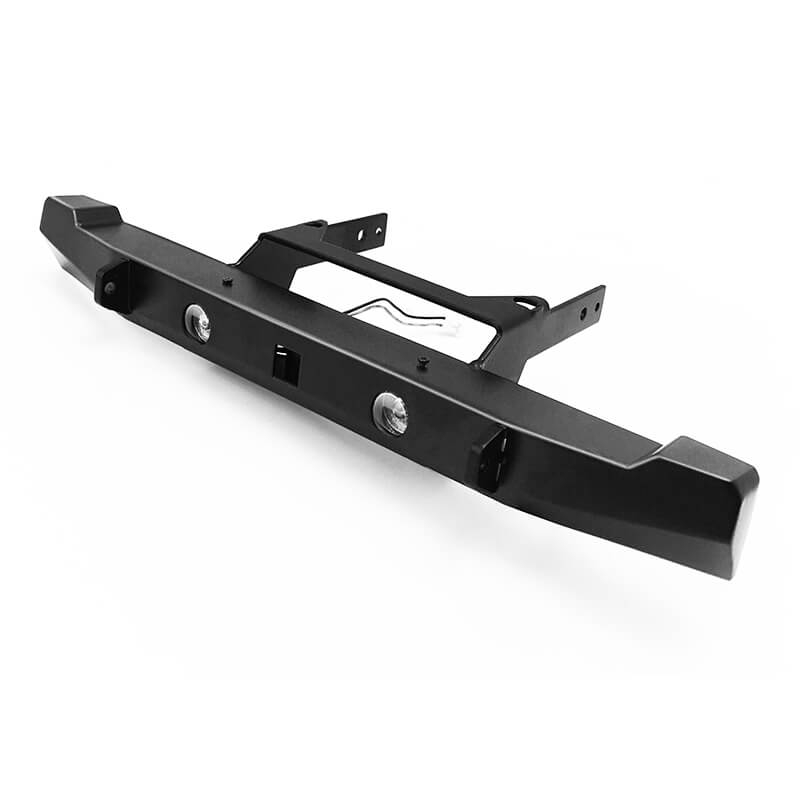 RC4WD Solid Rear Bumper W/Lights For Axial SCX10 Ii Xj (Black) (VVV-C0334)