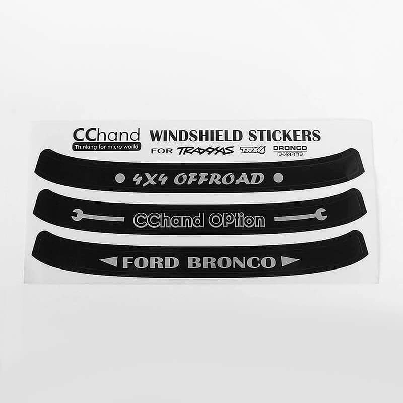 RC4WD Windshield Decals For Traxxas TRX-4 &#039;79 Bronco Ranger XLT (VVV-C0496)