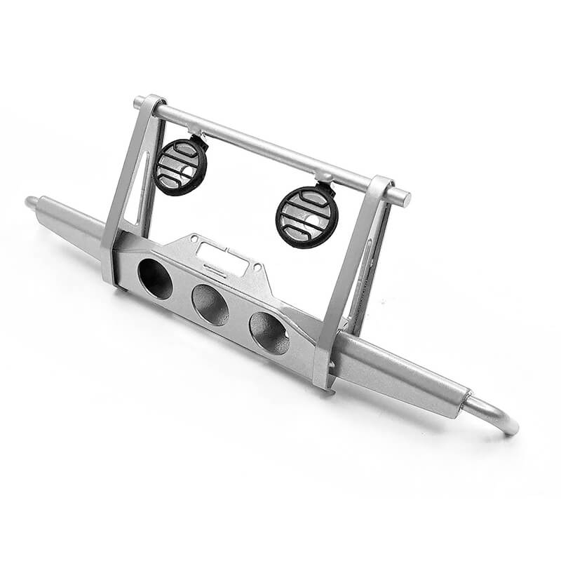 RC4WD Shirya Front Winch Bumper W/ Lights For Vanquish Vs4-10 Origin Body (Silver) (VVV-C0957)