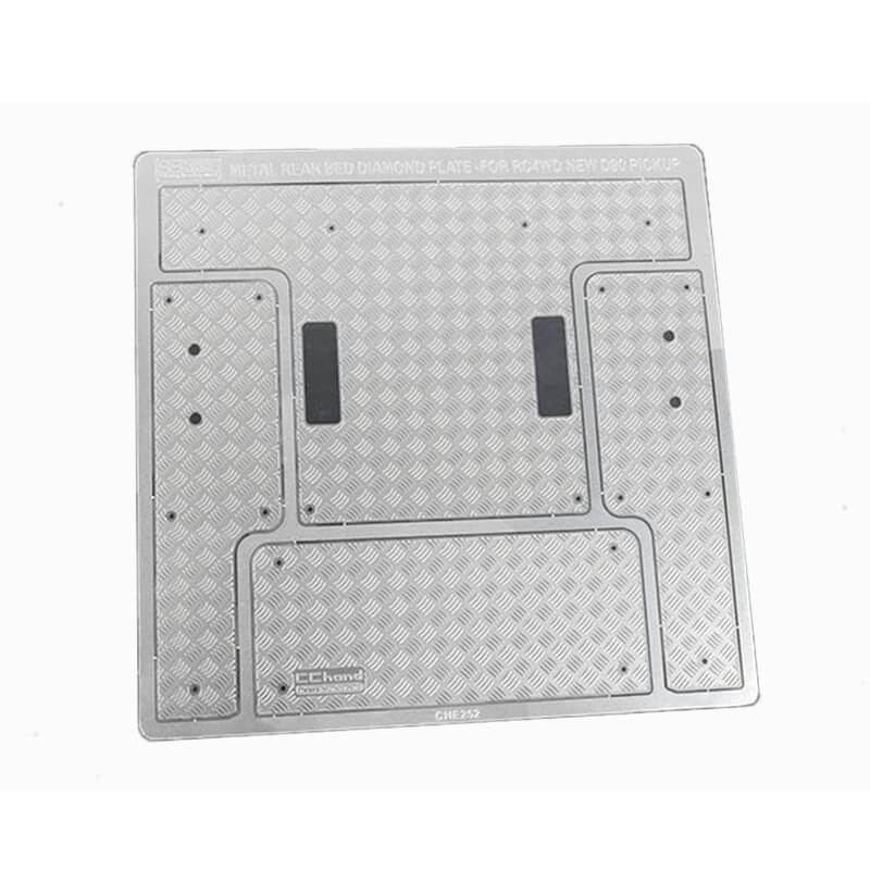 RC4WD Steel Rear Bed Diamond Plates For RC4WD Gelande Ii 2015 Land Rover Defender D90 (Pick-Up) (VVV-C1086)