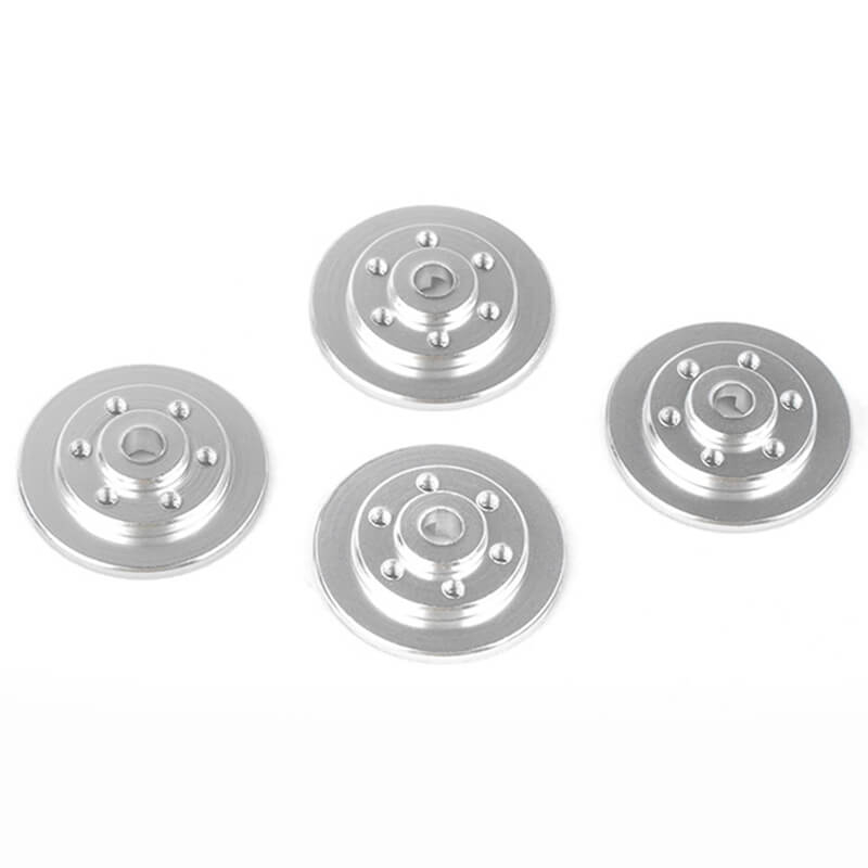 RC4WD Micro Series 1/24 Wheel Hub &amp; Rotors For Axial SCX24 1/24 RTR (Stamped Steel Beadlock Wheels) (VVV-C1167)