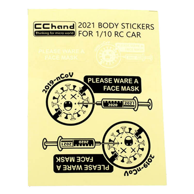 RC4WD Covid Decal Sheet For MST 4Wd Off-Road Car Kit W/ J4 Jimny Body (VVV-C1209)
