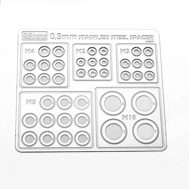 RC4WD Stainless Steel 0.3mm Spacers Assortment (VVV-C1221)