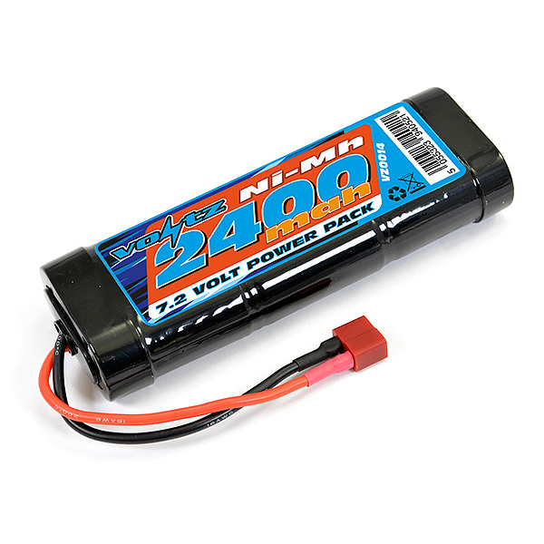 Voltz 2400mAh 7.2V NiMH Stick Pack Battery W/Deans Connector (VZ0014D)