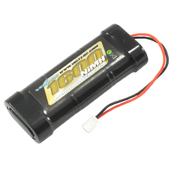 Voltz 6 Cell 1600mAh 7.2V NiMH Stick Battery W/Micro Connector (VZ0050)